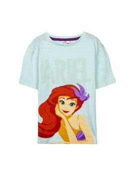 Camiseta de Manga Corta Infantil Disney Princess Verde Verde Claro