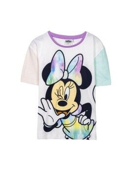 Camiseta de Manga Corta Infantil Minnie Mouse Verde oscuro Multicolor