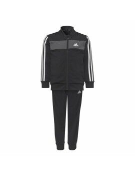 Chándal Infantil Adidas Essentials Shiny 3 Stripes Negro