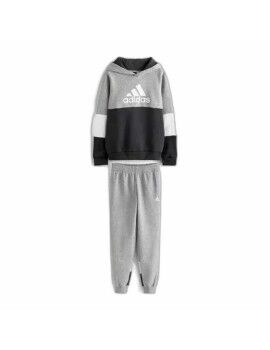 Conjunto Deportivo para Niños Adidas  Colourblock Fleece Gris