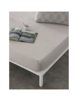 Sábana Bajera Ajustable Naturals ELBA Gris claro 90 x 190/200 cm (Cama de 90)