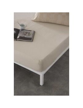 Lençol de baixo ajustável Naturals ELBA Bege 90 x 190/200 cm (Solteiro)