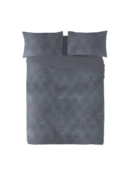 Funda Nórdica Naturals ELBA Gris oscuro Cama de 135 (220 x 220 cm)