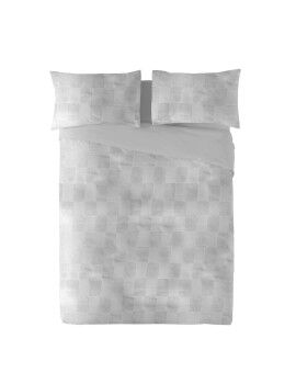 Funda Nórdica Naturals ELBA Gris claro Cama de 150 (240 x 220 cm)