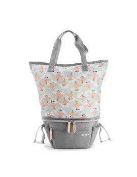 Bolso Cambiador de Pañales Béaba Biarritz Gris