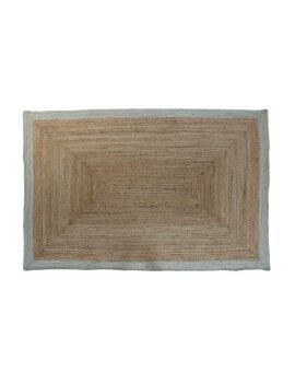 Alfombra DKD Home Decor Verde Marrón claro Natural Scandi 160 x 230 x 1 cm