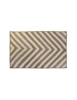 Tapete DKD Home Decor Scandi Branco Marrom claro Jute (120 x 180 x 1 cm)