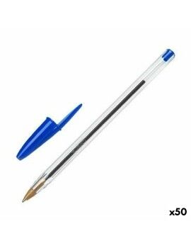 Bolígrafo Bic Cristal Original Azul 0,32 mm (50 Unidades)