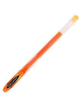 Boligrafo de tinta líquida Uni-Ball Rollerball Signo Basicos UM-120 Naranja 0,5 mm (12 Piezas)