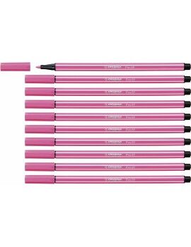 Rotuladores Stabilo Pen 68 Cor de Rosa (10 Peças)