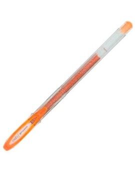 Boligrafo de tinta líquida Uni-Ball Sparkling UM-120SP Naranja 0,5 mm (12 Piezas)