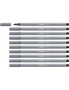 Rotuladores Stabilo Pen 68 Gris oscuro (10 Piezas)