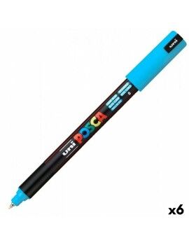 Rotuladores POSCA PC-1MR Azul Azul claro (6 Unidades)