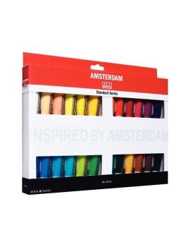 Set de pintura Talens Amsterdam Pintura acrílica 24 Piezas Multicolor 200 ml