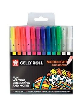 Set de Bolígrafos Talens Sakura Gelly Roll Moonlight 12 Piezas