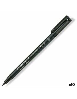 Rotulador permanente Staedtler Lumocolor 313-9 S Negro (10 Unidades)