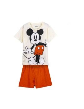 Pijama Infantil Mickey Mouse Beige