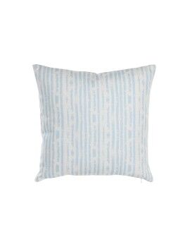 Almofada DKD Home Decor Riscas Azul Branco 45 x 15 x 45 cm Mediterrâneo