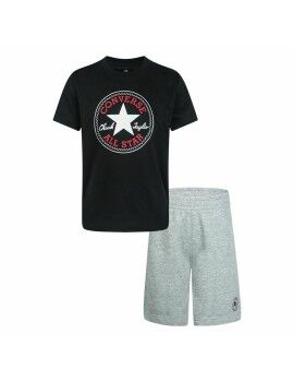 Conjunto Deportivo para Niños Converse Core Tee Negro/Gris