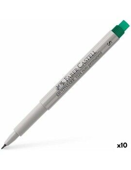 Rotuladores Faber-Castell Multimark 1524 Verde (10 Unidades)