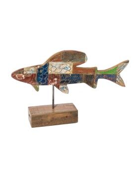 Figura Decorativa Calypso Peixe 51 x 13 x 28 cm Teca Multicolor