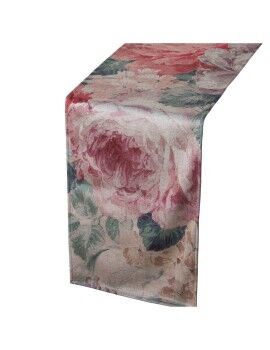 Camino de Mesa Alexandra House Living Rosa Textil 180 x 30 cm Terciopelo Floral