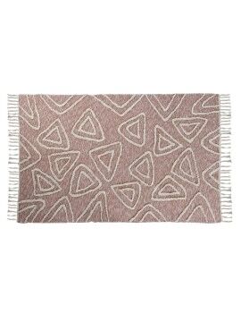 Alfombra DKD Home Decor Rosa Terracota Blanco Flecos Urbano (120 x 180 x 1 cm)