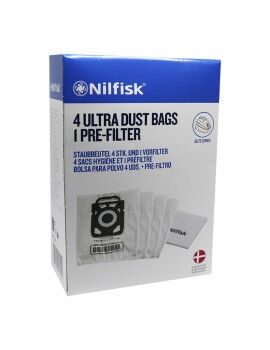 Bolsa Sobresselente para Aspirador Sil.ex Nilfisk (4 Unidades)