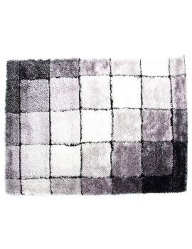 Alfombra DKD Home Decor 160 x 230 x 2 cm Negro Poliéster Blanco Cuadros