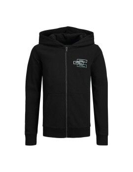 Polar com Capuz Criança Jack & Jones JCOSPACE LOGO SWEAT 12221210 Preto