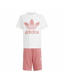 Conjunto Desportivo para Crianças Adidas Trifolio  Branco