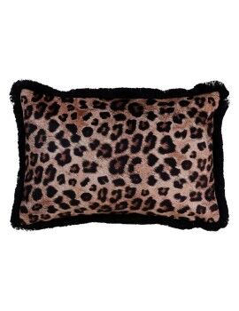 Almofada Castanho Leopardo 45 x 30 cm