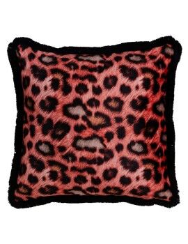 Almofada Laranja Leopardo 45 x 45 cm