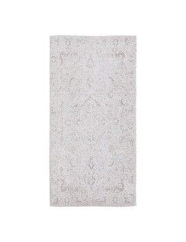 Tapete 80 x 150 cm Poliéster Algodão Taupe