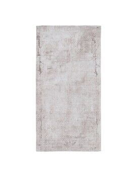 Tapete 80 x 150 cm Poliéster Algodão Taupe