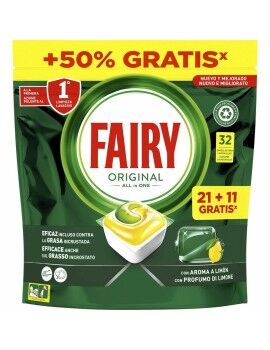 Pastilhas para Máquina de Lavar Louça Lemon Fairy 32 Unidades