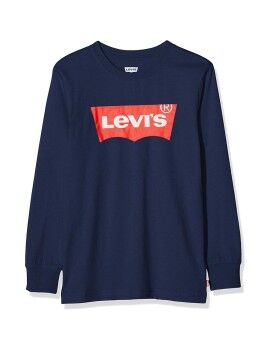 Camiseta de Manga Larga Infantil Levi's Batwing Azul oscuro