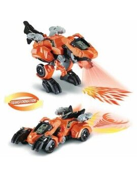 Carrinho de brincar Vtech Dinos Fire - Furex, The Super T-Rex Laranja