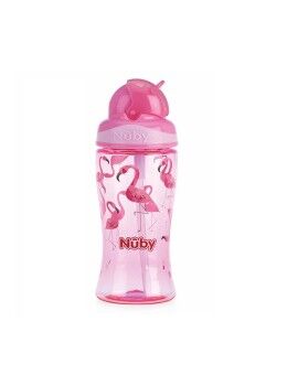 Vaso de Aprendizaje Nûby Flip-it Flamenco rosa 360 ml