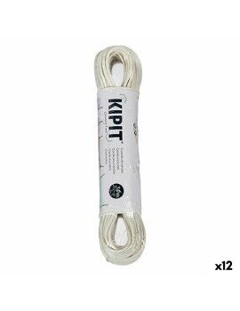 Corda para estendal 30 m Branco PVC (12 Unidades)