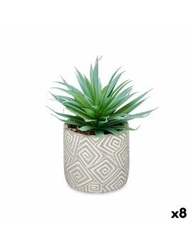 Planta Decorativa Suculenta Madeira Plástico 17 x 21 x 17 cm (8 Unidades)