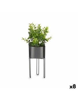 Planta Decorativa Eucalipto Metal Plástico 14 x 40 x 14 cm (8 Unidades)