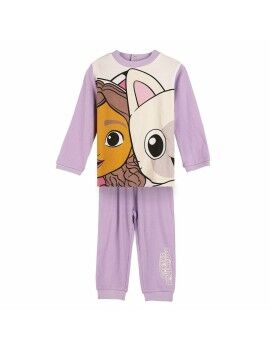 Pijama Infantil Gabby's Dollhouse Morado