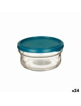 Fiambrera Redonda con Tapa Verde Polipropileno 415 ml 12 x 6 x 12 cm (24 Unidades)