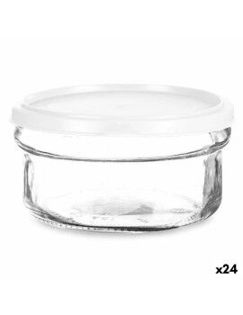 Fiambrera Redonda con Tapa Blanco Plástico 415 ml 12 x 6 x 12 cm (24 Unidades)