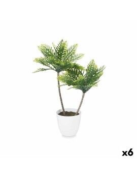 Planta Decorativa Palmera Plástico 36 x 55,5 x 24 cm (6 Unidades)