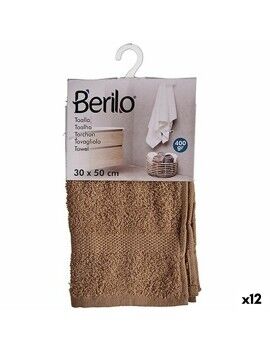 Toalla de baño Camel 30 x 50 cm (12 Unidades)