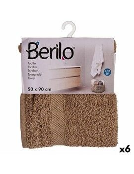 Toalla de baño Camel 50 x 90 cm (6 Unidades)