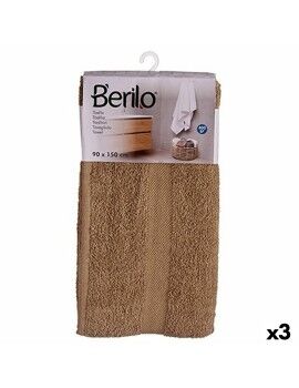 Toalha de banho 90 x 150 cm Camel (3 Unidades)