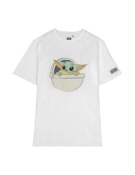 Camiseta de Manga Corta Infantil The Mandalorian Blanco